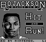 Bo Jackson - Two Games In One Title Screen